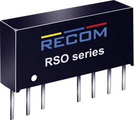 RECOM RSO-2415DZ/H3 DC/DC feszültségváltó, nyák 24 V/DC 15 V/DC, -15 V/DC 33 mA 1 W Kimenetek száma: