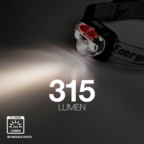 LED-es fejlámpa, elemes, 250 lm 80 m 50 óra, Energizer Vision HD+ Focus E300280700 4. kép