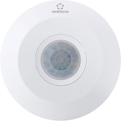 Mennyezeti PIR mozgásérzékelő, relés, 360° IP20, fehér, Renkforce 2. kép