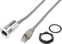 RJ56 kábel CAT5 8/8 alj/dugó, 150 cm, fekete, Tru Components bélyegkép