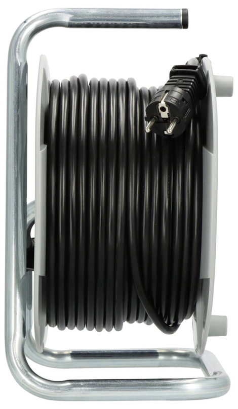 Kábeldob 50 m, fekete/szürke, 4 részes, H05VV-F 3 G 1,5 mm², 230V 3. kép