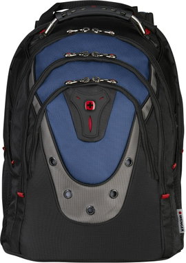 Notebook hátizsák, max. 43,9 cm (17,3) kék/fekete, Wenger IBEX
