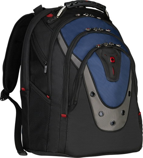 Notebook hátizsák, max. 43,9 cm (17,3) kék/fekete, Wenger IBEX 3. kép