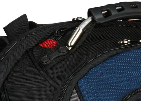 Notebook hátizsák, max. 43,9 cm (17,3) kék/fekete, Wenger IBEX 6. kép