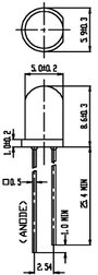 LED 5MM, sárga, 333-2UYD/S530-A3 2. bélyegkép