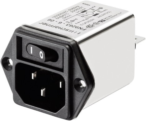 Hálózati szűrő hidegkészülék aljjal 250 V/AC 3 A 2 mH (Sz x Ma) 46 mm x 32.2 mm Schaffner FN 9263-3-