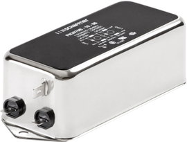 Hálózati szűrő hidegkészülék aljjal 250 V/AC 1 A 22 mH (Sz x Ma) 85 mm x 30.3 mm Schaffner FN 2070-1