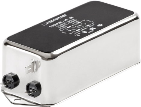 Hálózati szűrő hidegkészülék aljjal 250 V/AC 1 A 22 mH (Sz x Ma) 85 mm x 30.3 mm Schaffner FN 2070-1