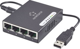 Hálózati switch, USB tápellátással, 4 port, Renkforce