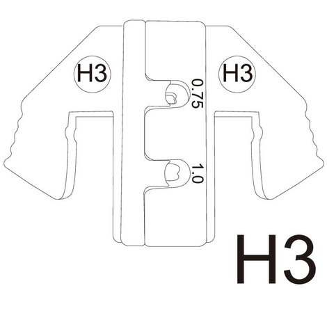 Krimpelő betét, krimpelő fogóba 0.75 - 1 mm² TOOLCRAFT 1511624 3. kép