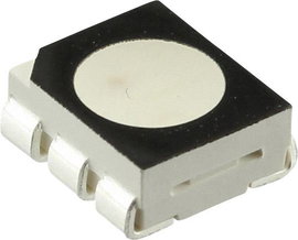 CREE CLP6C-FKB-CM1Q1H1BB7R3R3 SMD LED PLCC6 Piros, Zöld, Kék 915 mcd, 1820 mcd, 457.5 mcd 120 ° 20 m