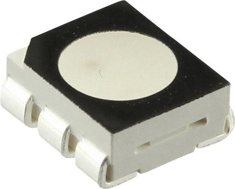 CREE CLP6C-FKB-CM1Q1H1BB7R3R3 SMD LED PLCC6 Piros, Zöld, Kék 915 mcd, 1820 mcd, 457.5 mcd 120 ° 20 m