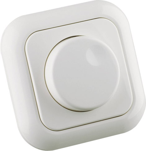 Falba süllyeszthető dimmer kapcsoló, fehér, 20-500W, Ehmann 3960c0120 3. kép