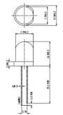 LED 8MM, sárga, 393UYD/S530-A3 2. bélyegkép