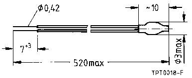 Hidegvezető 100 Ω Epcos B59100-M1100-A70 1 db 2. kép