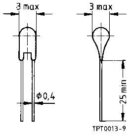 Hidegvezető 250 Ω Epcos B59008-C100-A40 1 db 2. kép