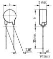 Hidegvezető 1500 Ω Epcos B59886-C120-A70 1 db 2. kép
