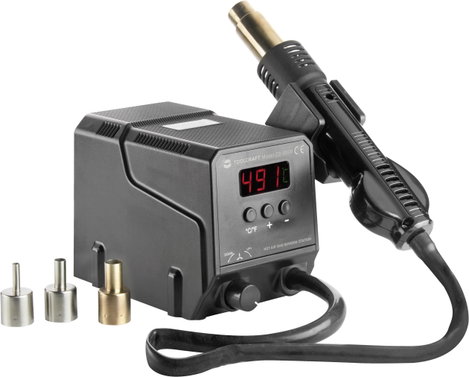 Forrólevegős SMD forrasztóállomás, kiforrasztó állomás 300 W TOOLCRAFT 1488529 3. kép