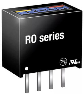 RECOM RO-053.3S DC/DC feszültségváltó, nyák 5 V/DC 12.6 V/DC 300 mA 1 W Kimenetek száma: 1 x Tartalo