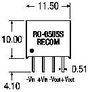 RECOM RO-2424S DC/DC feszültségváltó, nyák 24 V/DC 5 V/DC 41 mA 1 W Kimenetek száma: 1 x Tartalom, t 2. bélyegkép