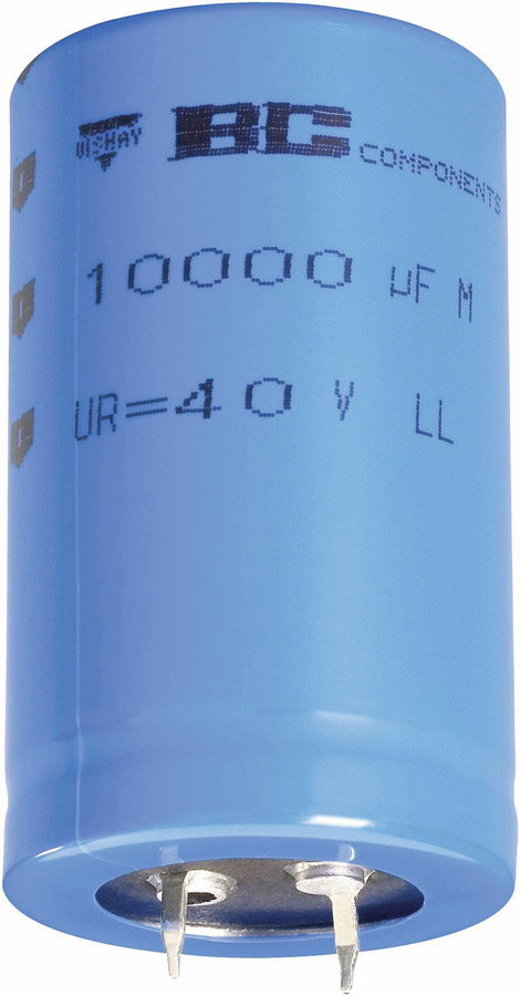 Elektrolit kondenzátor Snap-In, RM 10 mm 4700 µF 40 V 20 % Ø 25 x 40 mm Vishay 2222 058 47472