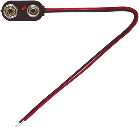 Elemklipsz 9V-os elemhez, 26 x 13 x 8 mm, Beltrona 9V-I-Clip 2. kép