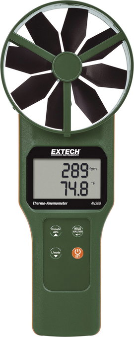 Extech AN300 Anemométer 0.2 - 30 m/s Kalibrált Gyári standard (tanusítvány nélkül)