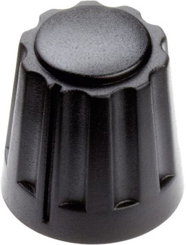 Mentor 4331.6000 4331.6000 Forgatógomb Fekete (Ø x Ma) 14.5 mm x 14 mm 1 db