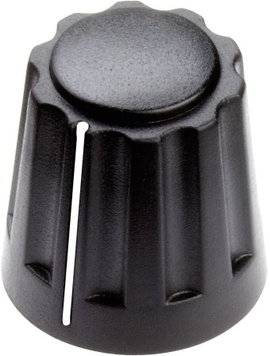 Mentor 4331.4001 4331.4001 Forgatógomb Mutatóval Fekete (Ø x Ma) 14.5 mm x 14 mm 1 db