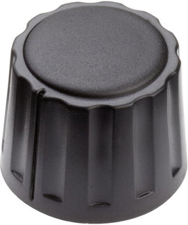 Mentor 4332.6000 4332.6000 Forgatógomb Fekete (Ø x Ma) 20 mm x 15 mm 1 db