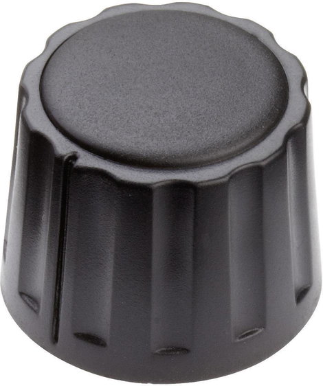 Mentor 4332.6000 4332.6000 Forgatógomb Fekete (Ø x Ma) 20 mm x 15 mm 1 db