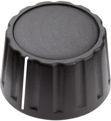 Mentor 4333.6001 4333.6001 Forgatógomb Mutatóval Fekete (Ø x Ma) 28 mm x 17 mm 1 db