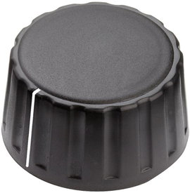 Mentor 4334.6001 4334.6001 Forgatógomb Mutatóval Fekete (Ø x Ma) 36 mm x 18.5 mm 1 db