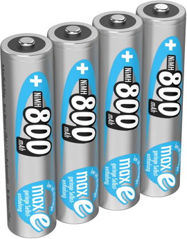 Mikroceruza akku AAA NiMH, 1,2V 800 mAh, 4 db, Ansmann maxE HR3, HR03, UO100557, DC2400, DC2400B4N, 