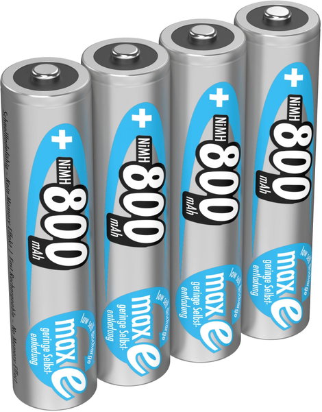 Mikroceruza akku AAA NiMH, 1,2V 800 mAh, 4 db, Ansmann maxE HR3, HR03, UO100557, DC2400, DC2400B4N,