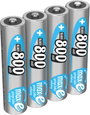 Mikroceruza akku AAA NiMH, 1,2V 800 mAh, 4 db, Ansmann maxE HR3, HR03, UO100557, DC2400, DC2400B4N, bélyegkép