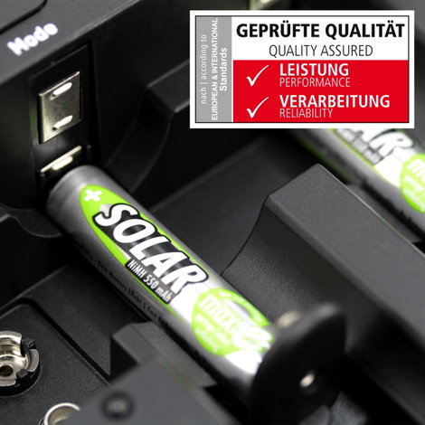 Mikroceruza akku AAA NiMH, 1,2V 550 mAh, 2 db, Ansmann maxE HR3, HR03, UO100557, DC2400, DC2400B4N,  8. kép