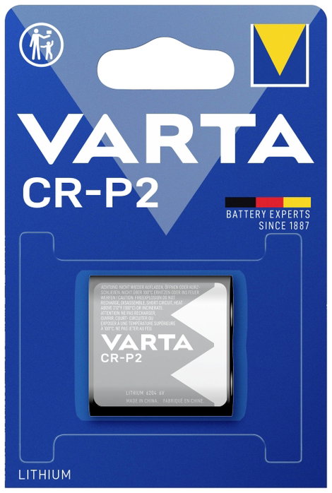 CR-P2 fotóelem, lítium, 6V 1600 mAh, Varta EL223AP, K223LA, RLP2, EL223APBP, DL223A, 5024LC, VL223,  2. kép