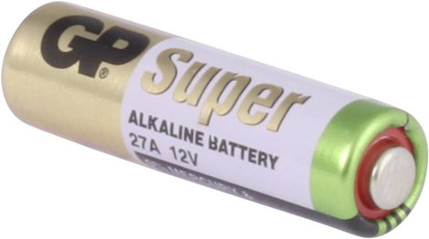27A alkáli elem, távirányító elem, 12V 19 mAh, GP Super A27, E27A, V27A, V27PX, V27GA, L728, L828, M 2. kép
