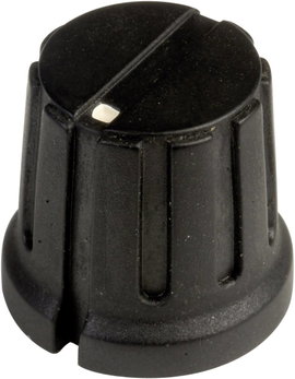 SCI PN-38D (6.4mm) PN-38D (6.4mm) Forgatógomb Mutatóval Fekete (Ø x Ma) 15.5 mm x 14.2 mm 1 db