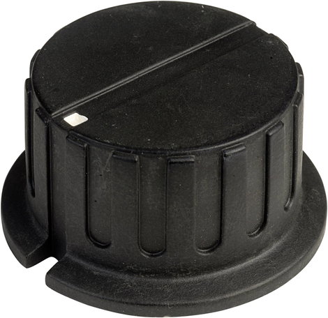 SCI PN-38A(6.4mm) PN-38A(6.4mm) Forgatógomb Mutatóval Fekete (Ø x Ma) 34.8 mm x 18 mm 1 db
