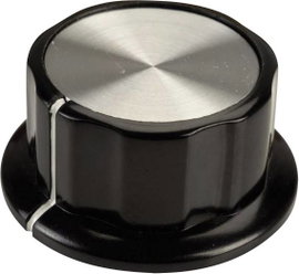 SCI RN-99A(6.4mm) RN-99A(6.4mm) Forgatógomb Fekete, Fehér (Ø x Ma) 45 mm x 20.3 mm 1 db
