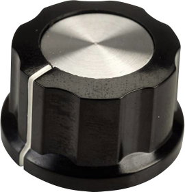 SCI RN-99D(6.4mm) RN-99D(6.4mm) Forgatógomb Fekete, Fehér (Ø x Ma) 26.8 mm x 15.8 mm 1 db