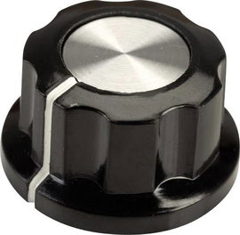 SCI RN-99E(6.4mm) RN-99E(6.4mm) Forgatógomb Fekete, Fehér (Ø x Ma) 22.9 mm x 12.7 mm 1 db