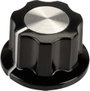 SCI RN-99F(6.4mm) RN-99F(6.4mm) Forgatógomb Fekete, Fehér (Ø x Ma) 19.5 mm x 11.5 mm 1 db bélyegkép