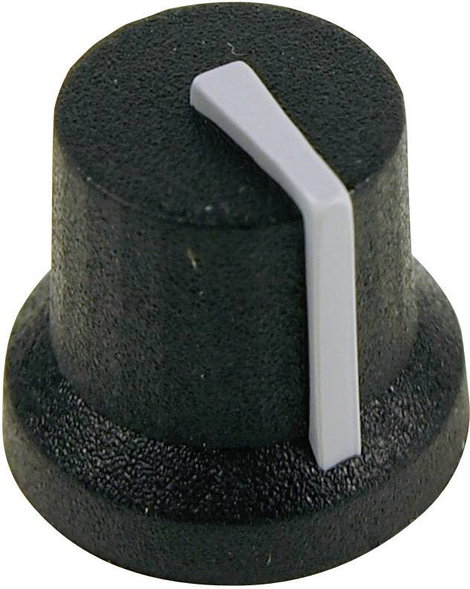 Cliff CL170844CR CL170844CR Forgatógomb Fekete, Szürke (Ø x Ma) 16.8 mm x 14.5 mm 1 db