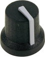 Cliff CL170844CR CL170844CR Forgatógomb Fekete, Szürke (Ø x Ma) 16.8 mm x 14.5 mm 1 db bélyegkép