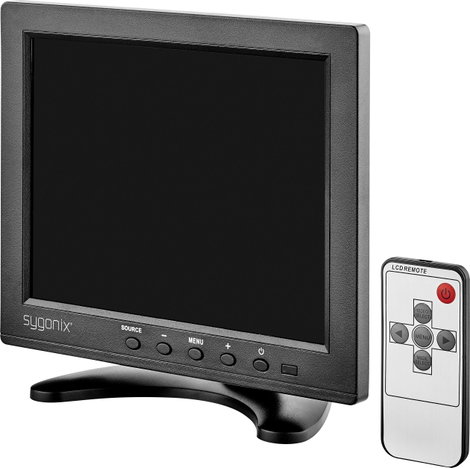 Távfelügyeleti monitor 20.3 cm (8 ) LCD, 1024 x 768px, Sygonix16885X1 3. kép