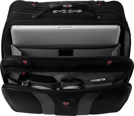 Notebook táska, gurulós, max. 40,6 cm (16) fekete/szürke, Wenger Granada Trolley 6. kép