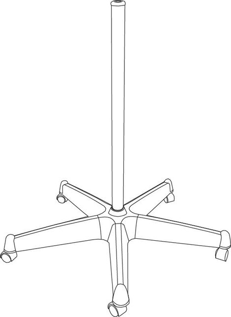 Gurulós állvány nagyítós lámpához TOOLCRAFT 960113C04 4. kép